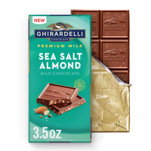 ghirardelli Milk Chocolate Sea Salt Almond Premium Milk Bar