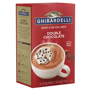 ghirardelli Double Chocolate Hot Cocoa Mix (Case of 8 Cartons)